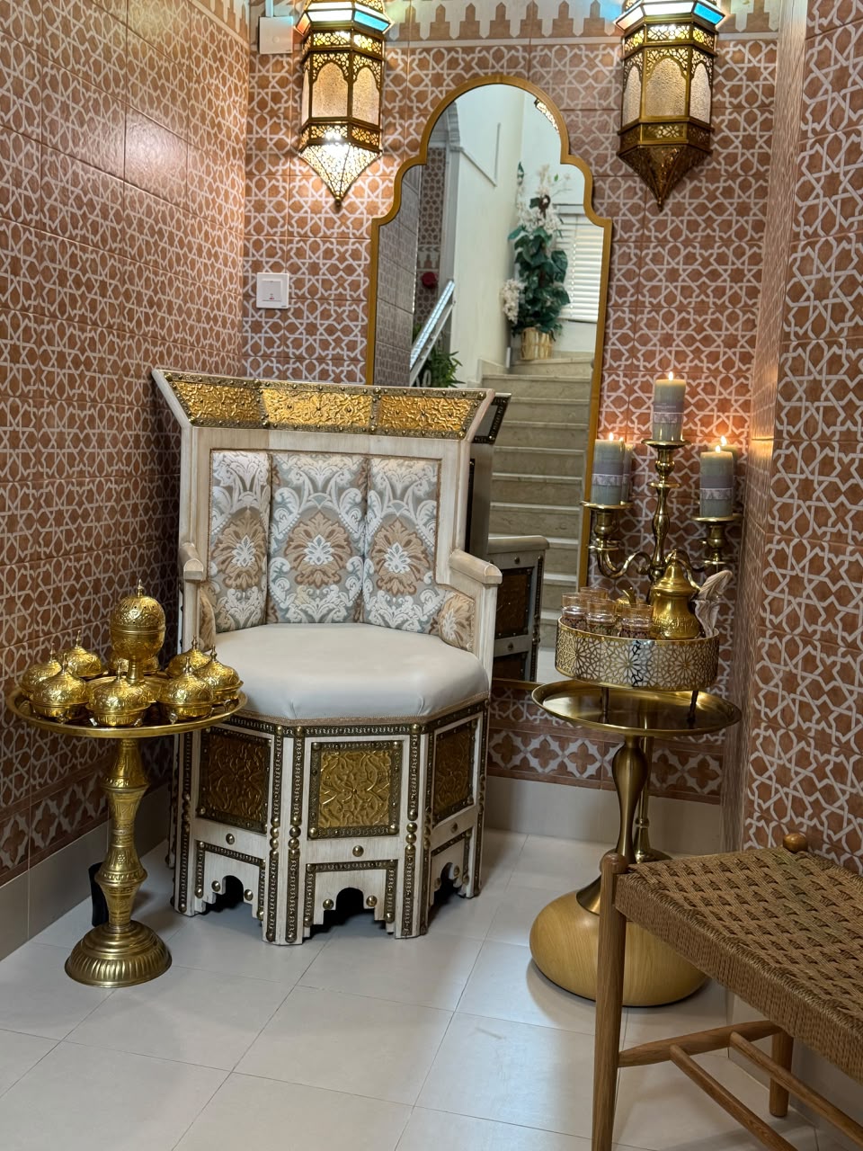 عرائس قطر وتجهيز العروس في لمسات مغربية بالدوحة